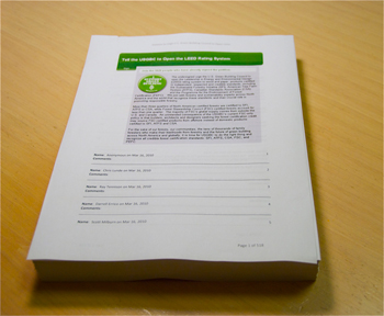 SFI LEED Petition SFI LEED Petition