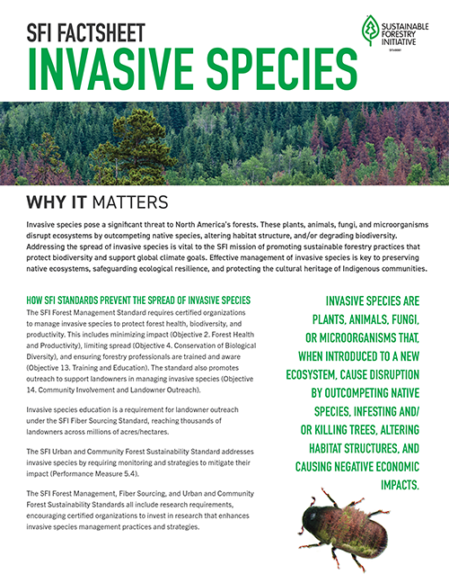 Invasive Species Fact Sheet